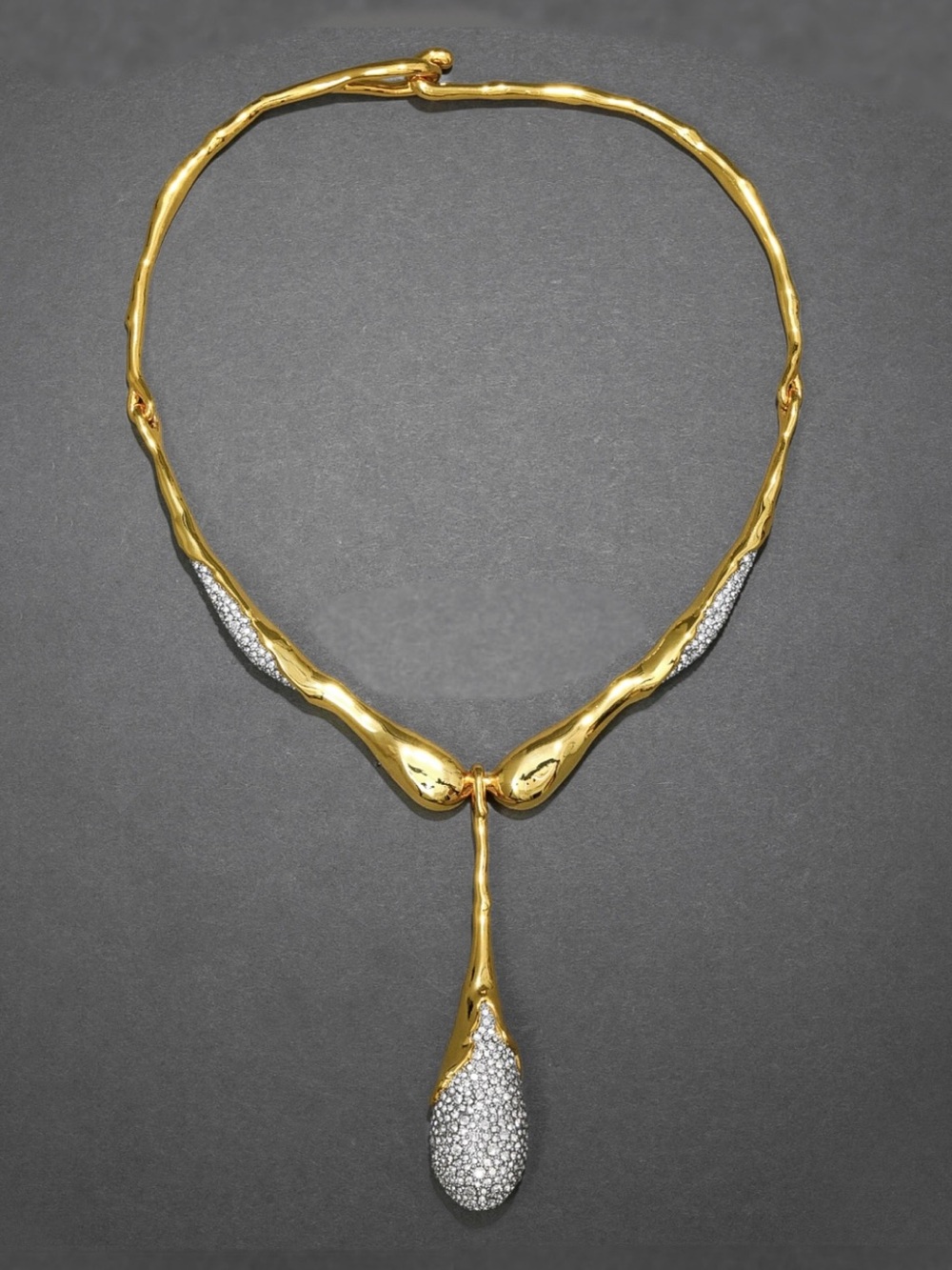 ALEXIS BITTAR Solanales Crystal Teardrop Collar Necklace